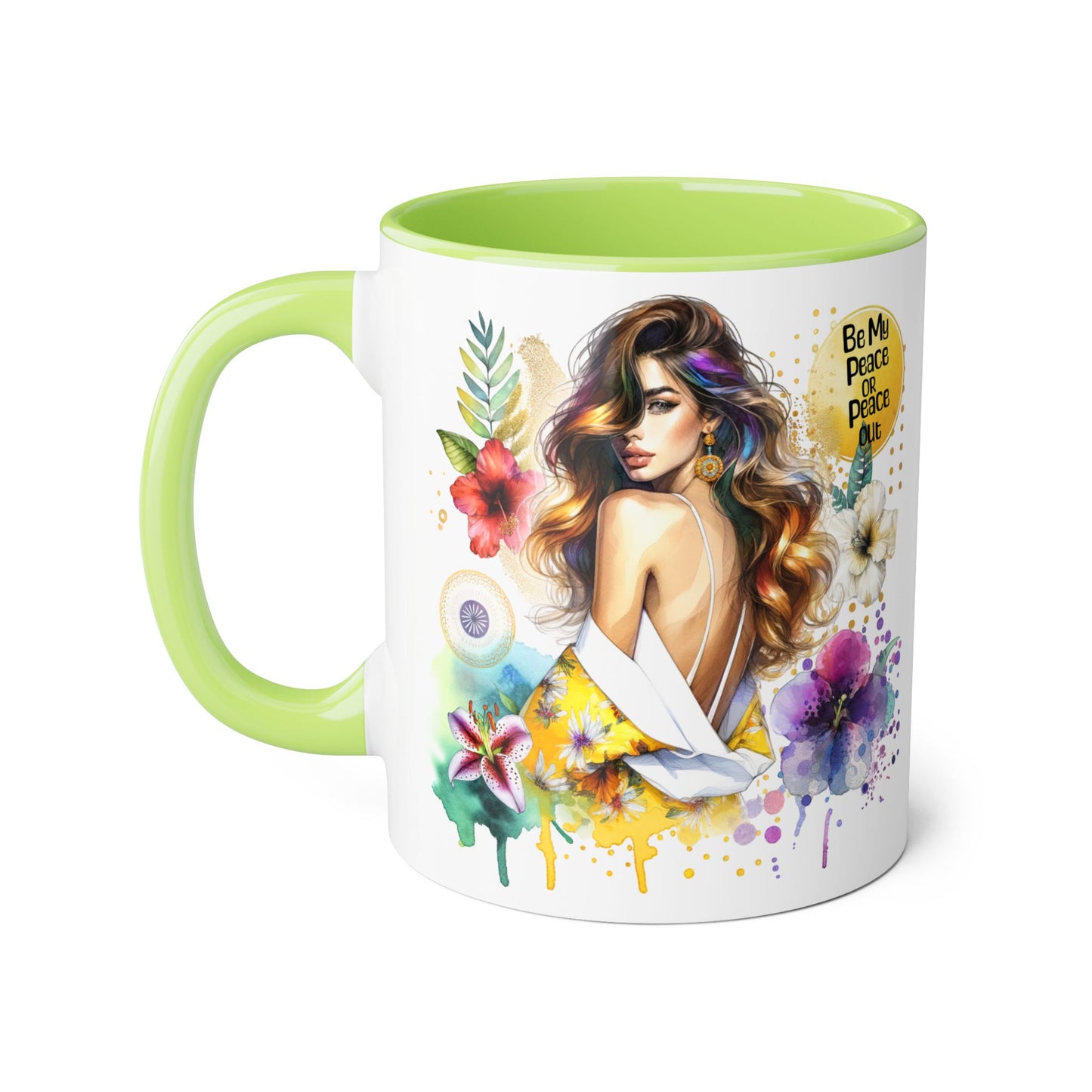Mug - Be My Peace or Peace Out Accent Mug 11oz
