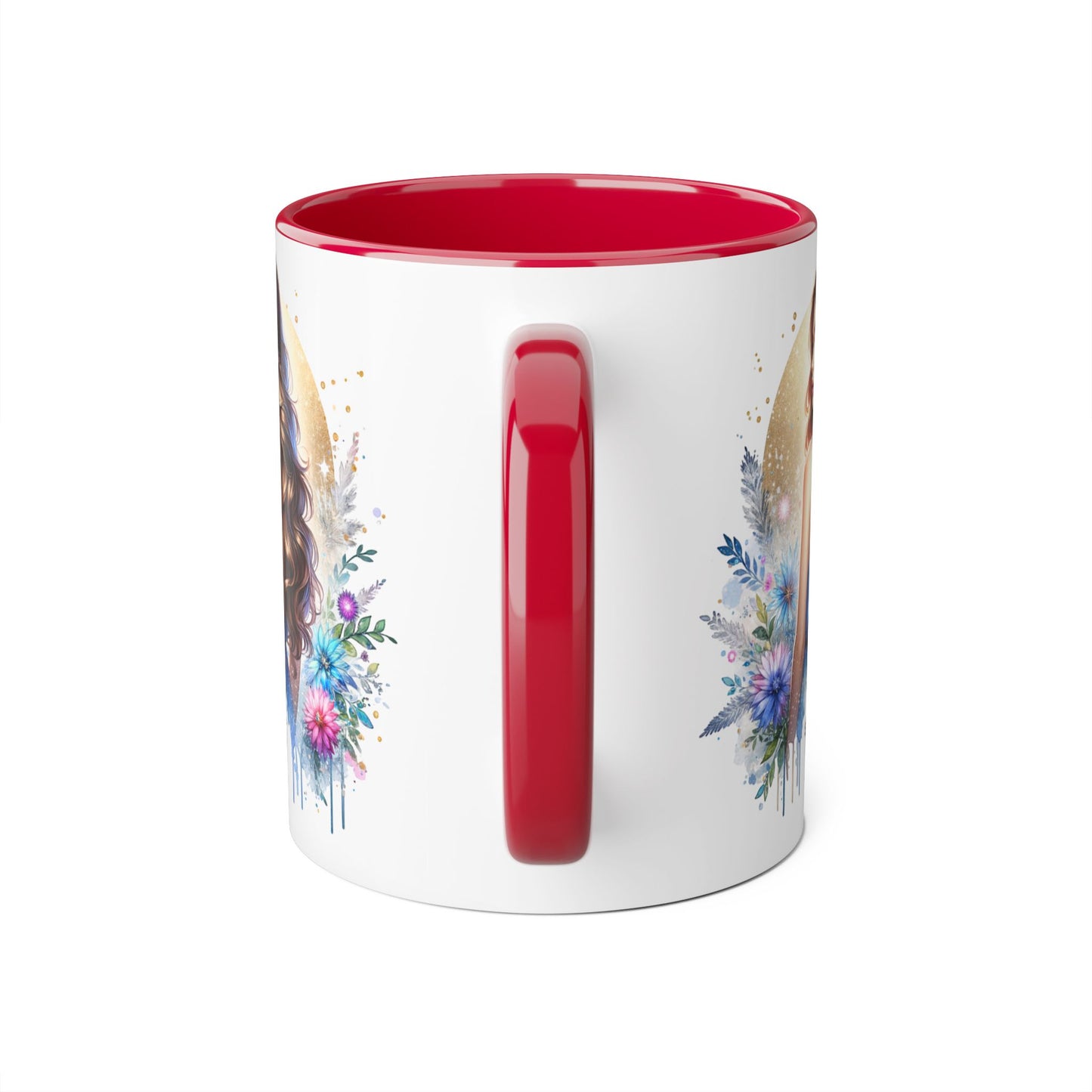 Straight Outta Divorced Humoristic Floral Accent Mugs - Unique Gift for Coffee Lovers, Home Decor, Birthday Gift, Art Mug, Personalized Drinkware