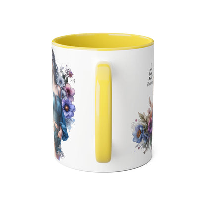 Floral Accent Mug - I Can Buy Myself Flowers , Gift for Her, Coffee Lover, Self-Care, Home Decor, Women Empowerment