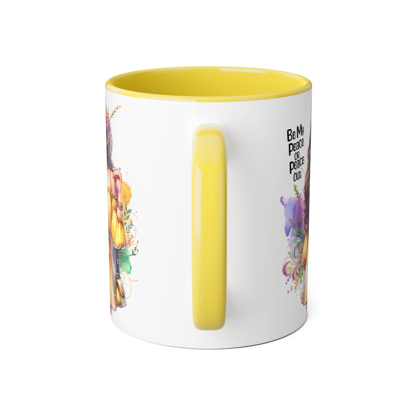 Mug - Be My Peace or Peace Out Accent Mug 11oz