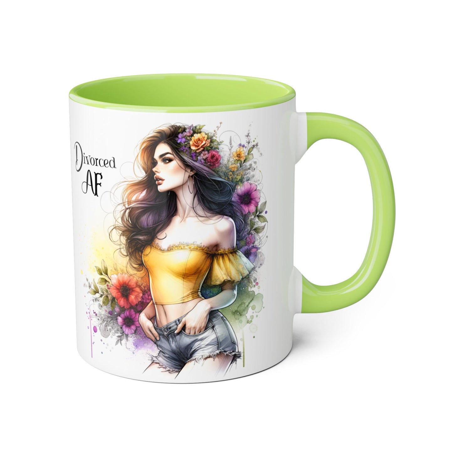 Mug - Divorced AF 11oz Accent Mug