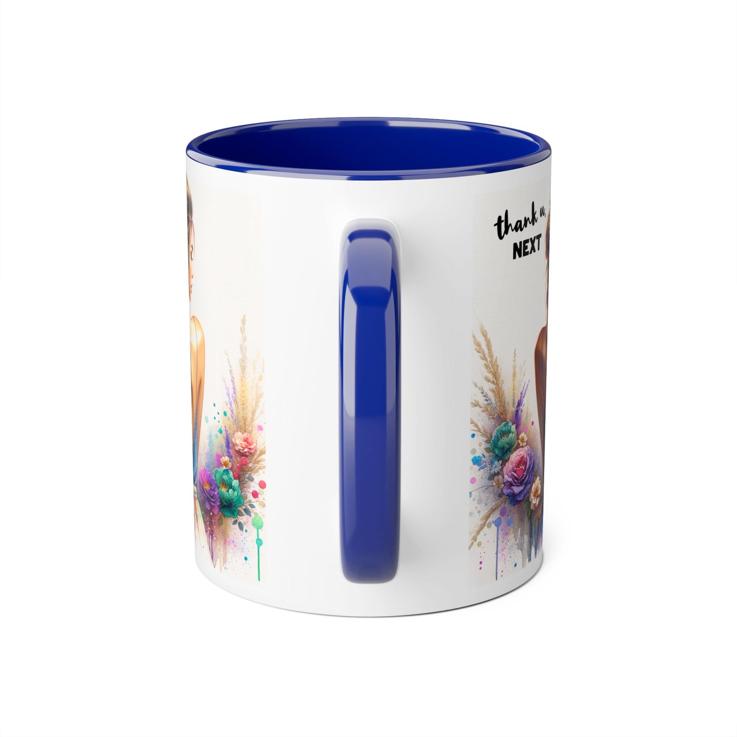 Thank U, Next Colorful Floral Thank You Mug - Perfect Gift for Friends, Birthdays, Celebrations, Coffee Lovers, Tea Time