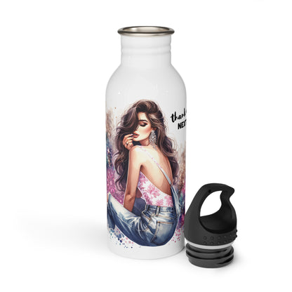 Thank U, Next Glamorous Water Bottle, Stylish Drinkware for Her, Trendy Gift, Eco-Friendly Travel Accessories, Personalized Hydration
