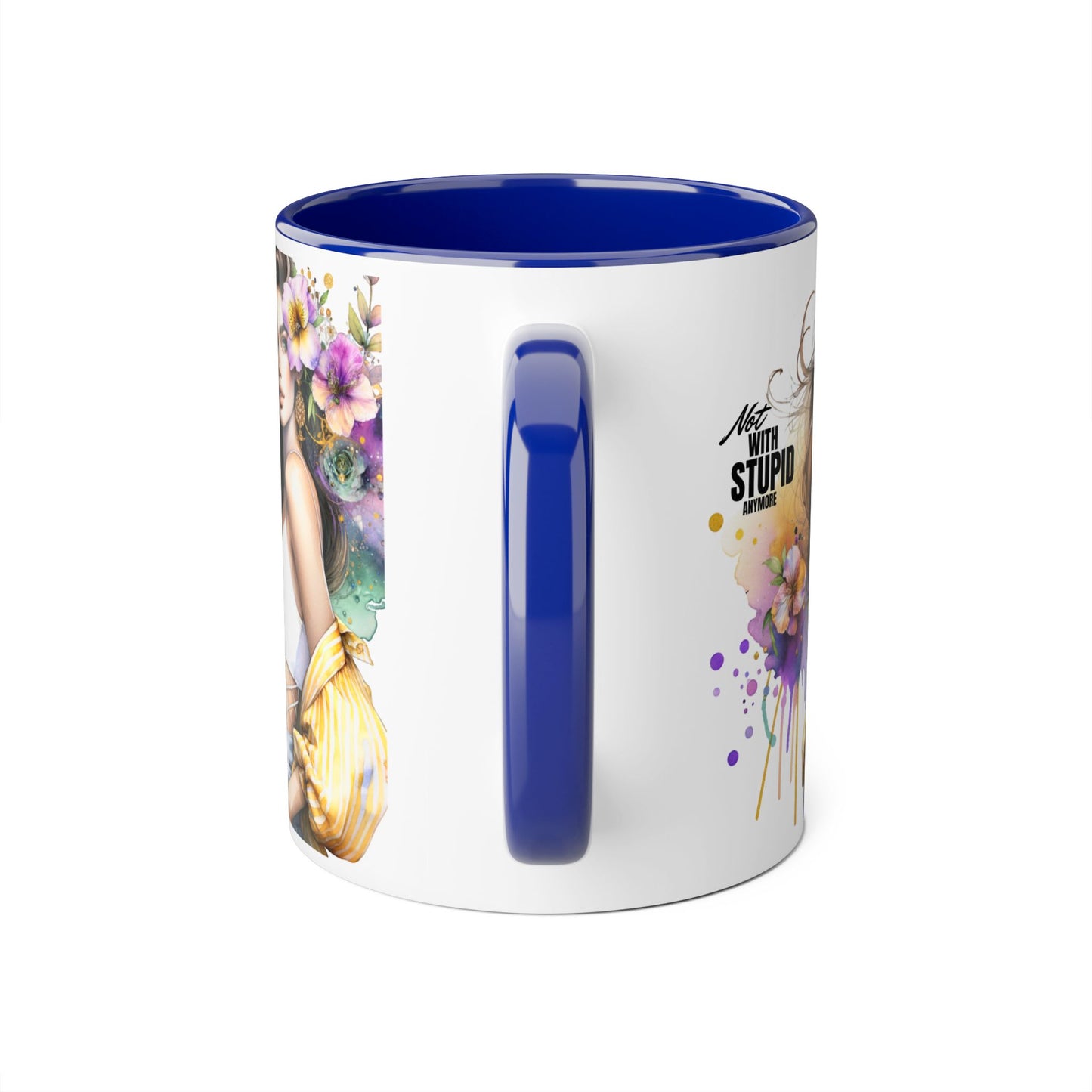 Mug - Not With Stupid Anymore Humoristic 11oz Accent Mug