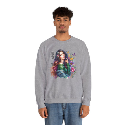 Lost You And Found Me Bohemian Floral Crewneck Sweatshirt, Cozy Graphic Sweatshirt, Gift for Her, Unique Art Pullover, Spring Fashion Crew