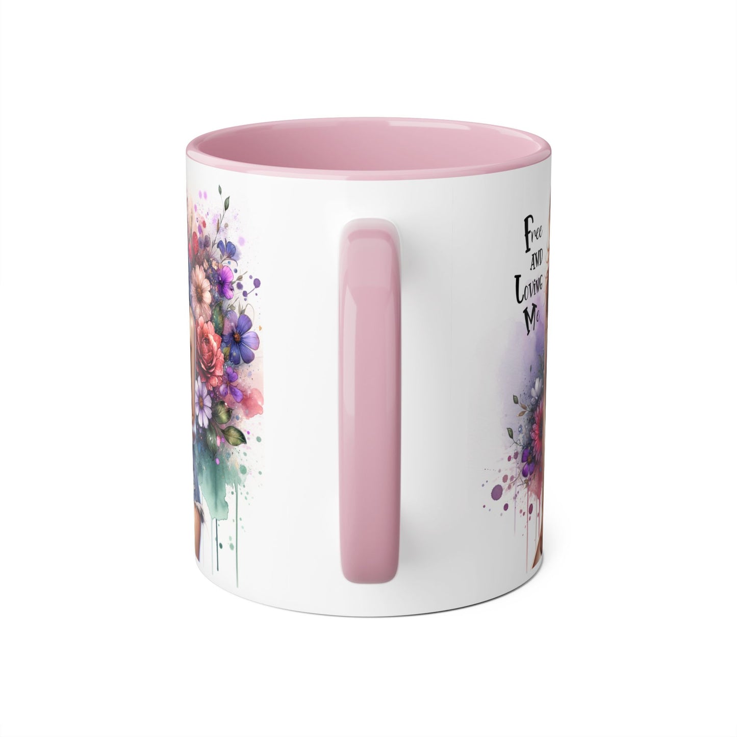 Free and Loving Me Bohemian Accent Mug, Floral Coffee Cup, Inspirational Gift for Her, Free and Loving Me Design, Unique Home Decor, Birthday, Special [...]