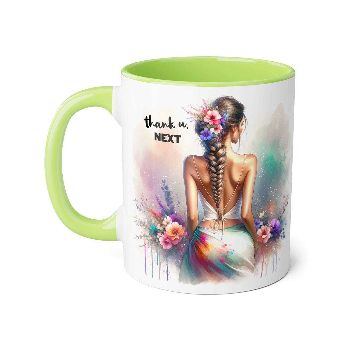Thank U, Next Floral Thank You Accent Mug, Colorful Coffee Cup for Gifts, Inspirational Drinkware for Friends, Birthday, Teacher Appreciation, [...]
