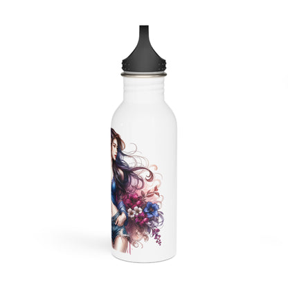 I Am My Own Happily Ever After Floral Stainless Steel Water Bottle | Eco-Friendly Hydration, Nature Lover Gift, Travel Bottle, Workout Accessory, Reusable Water Jug