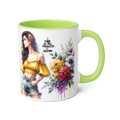 Funny Accent Mug - My Taste in Men is Probably a Disability Humor 11oz Cup