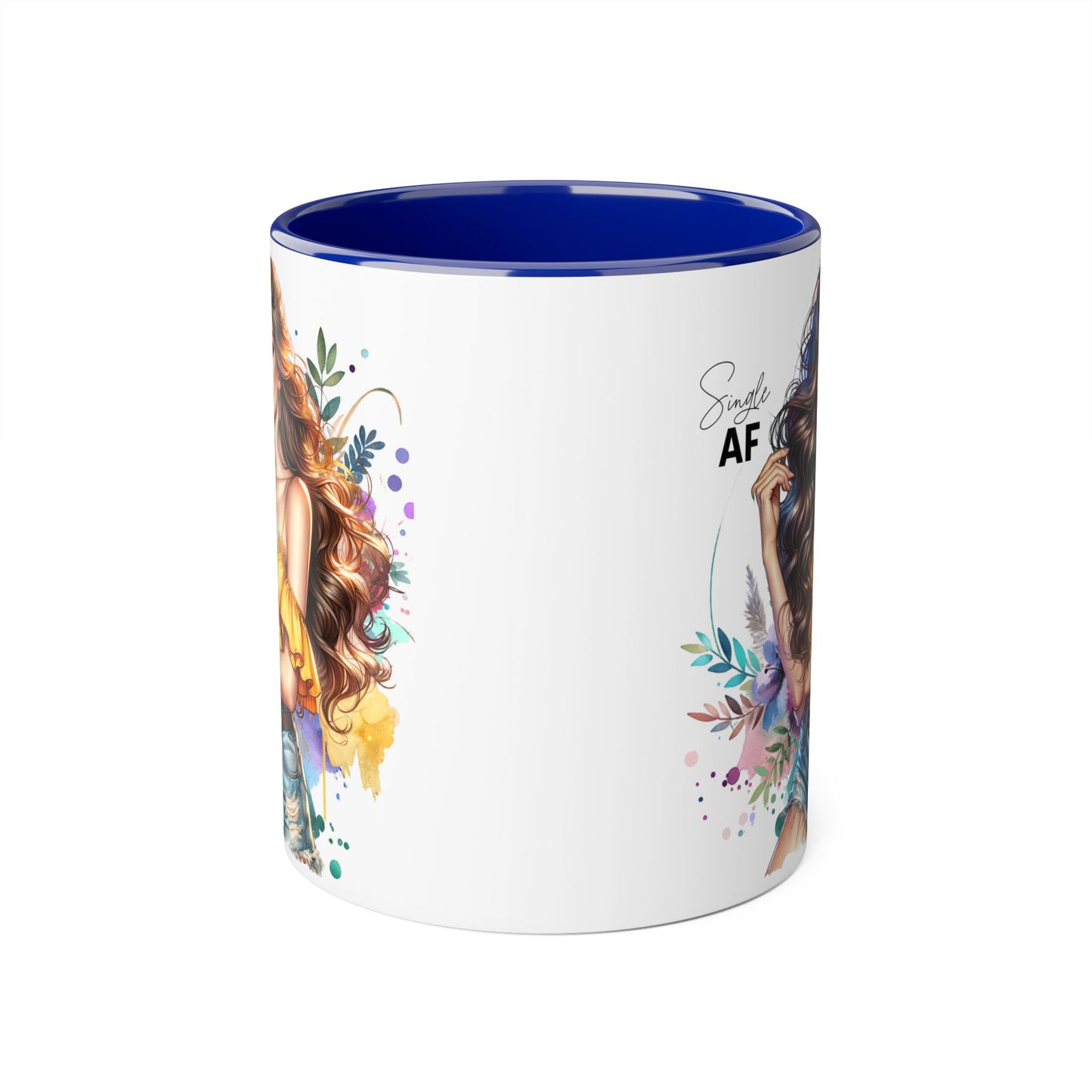 Single AF Stylish Coffee Mug, Unique Gift for Her, Sassy Accent Mug, Birthday Present, Self-Care Reminder, Home Decor