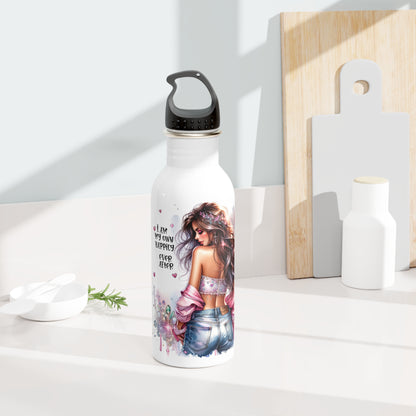 I Am My Own Happily Ever After Empowered Woman Stainless Steel Water Bottle - Motivational Drinkware