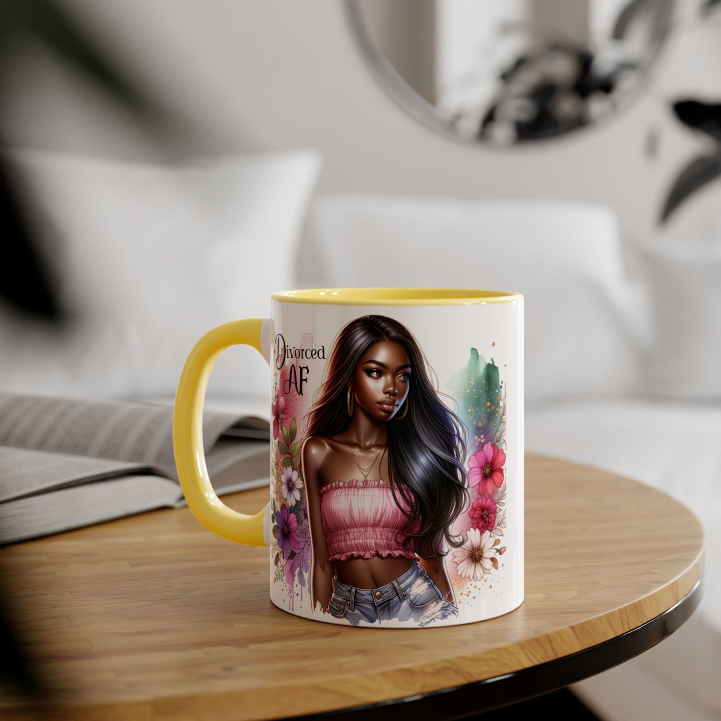 Divorced AF Accent Mug