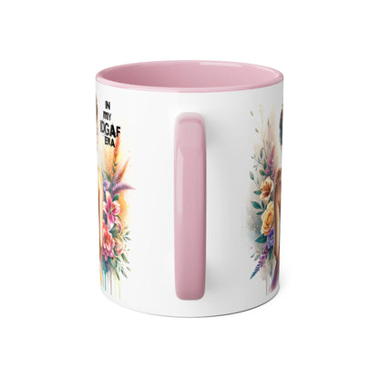 Bold Floral IDGAF Era Mug, Artistic Coffee Cup, Gift for Her, Self-Care, Coffee Lovers, Inspirational Drinkware