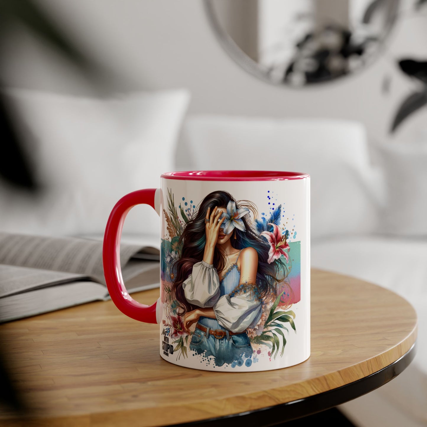 Mug - Not With Stupid Anymore Humoristic 11oz Accent Mug