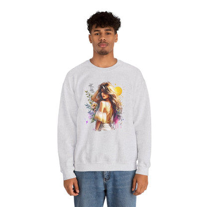 I Don`t  Make Mistakes, I Just Date Them Chic Floral Art Crewneck Sweatshirt, Cozy Gift for Her, Casual Wear, Fashionable Sweatshirt, Relaxed Style