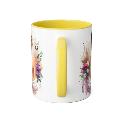 Stylish Accent Mugs - Unique Gift for Single Friends, Coffee Lovers, Home Decor, Self-Care Essentials, Birthday Presents, Art Lovers