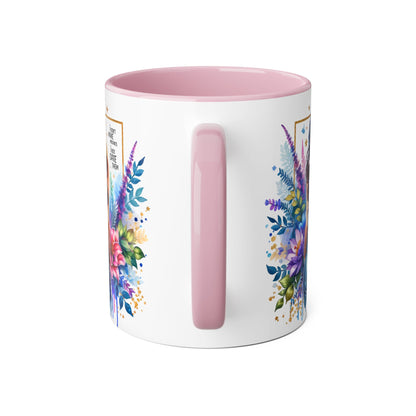 I Don't Make Mistakes, I Date Them Floral Aesthetic Mug, Vibrant Coffee Cup Gift, Boho Decor, Nature Lover, Inspirational Quote, Home Office Accessory