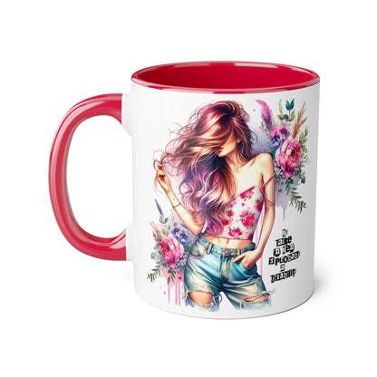 Funny Accent Mug - My Taste in Men is Probably a Disability Humor 11oz Cup