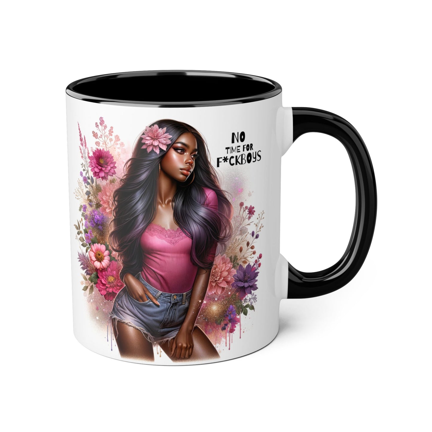 Funny Accent Mug - No Time For F*boys 11oz