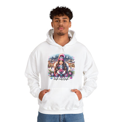 Christmas Hooded Unisex Sweatshirt - Single And Ready to Jingle