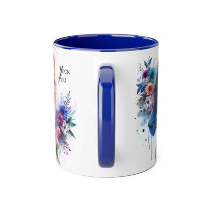 Yuck Fou Floral Graphic Accent Mug: Perfect Gift for Tea Lovers, Coffee Breaks, Home Decor, Inspirational Quotes, Mother's Day, Birthdays