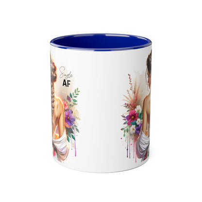 Stylish Accent Mugs - Unique Gift for Single Friends, Coffee Lovers, Home Decor, Self-Care Essentials, Birthday Presents, Art Lovers