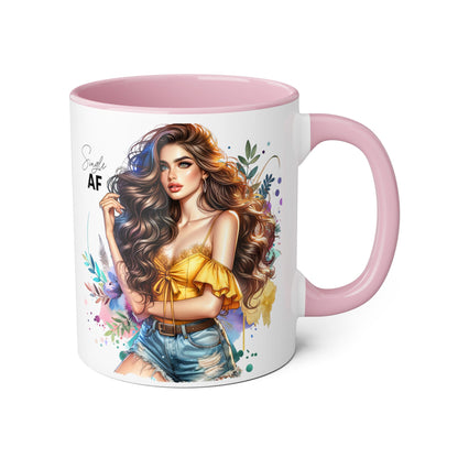 Single AF Stylish Coffee Mug, Unique Gift for Her, Sassy Accent Mug, Birthday Present, Self-Care Reminder, Home Decor