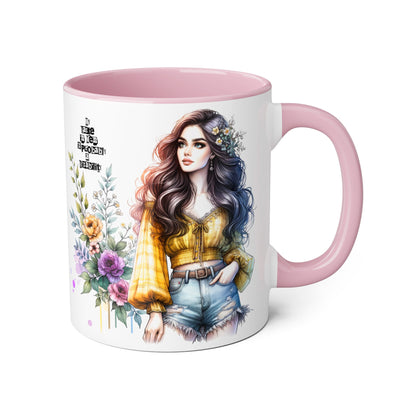 Funny Accent Mug - My Taste in Men is Probably a Disability Humor 11oz Cup