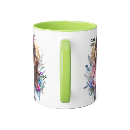 Dump Him Accent Mug, Coffee Cup for Empowering Women, Fun Gift for Friends, Inspirational Drinkware, Birthday, Self-care