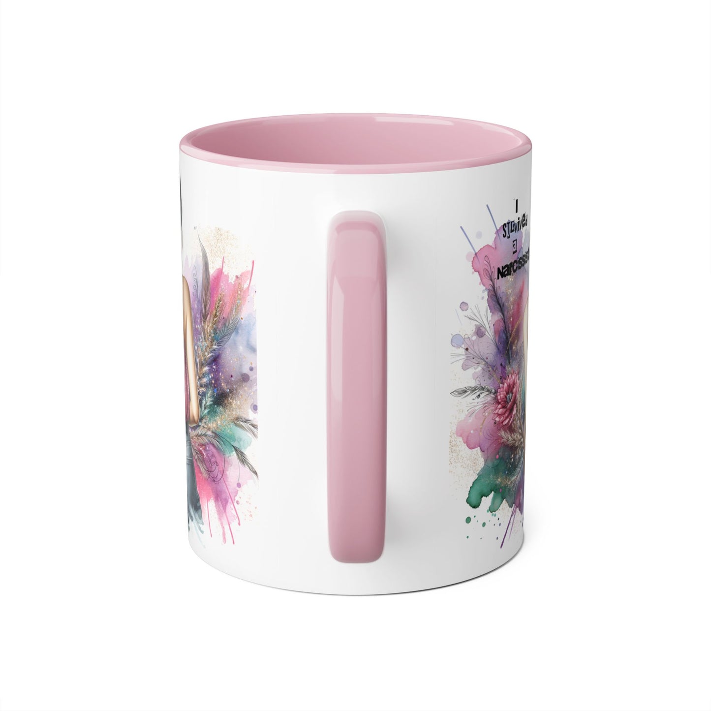 Artistic Narcissist Mug - 11oz Coffee Cup, Unique Gift, Inspirational Quote, Floral Design, Perfect for Friends & Family