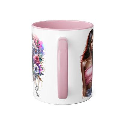 I Hold Grudges, I'll Heal in Hell  Humoristic Bohemian Floral Accent Mug, Stylish Coffee Cup, Ideal for Gifting, Home Decor, Motivational Quote Mug, Perfect for Every Occasion