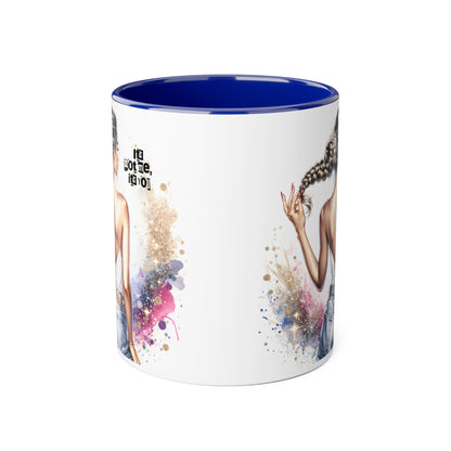 It's Not Me, It's You Humoristic Unique Inspirational Accent Mug, Motivational Coffee Cup, Fun Tea Mug for Women, Gift for Art Lovers, Stylish Drinkware