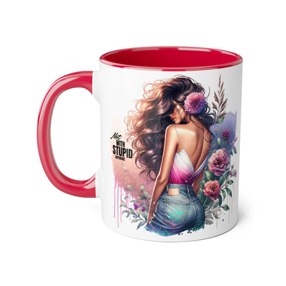 Mug - Not With Stupid Anymore Humoristic 11oz Accent Mug