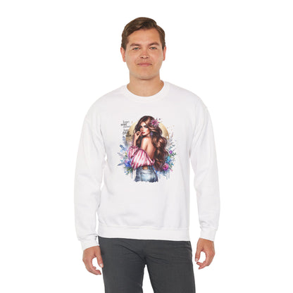 I Don't Make Mistakes, I Just Date Them Boho Chic Crewneck Sweatshirt, Cozy Gift for Her, Fashionable Layering Piece, Art-Inspired Apparel, Perfect for Special Occasions