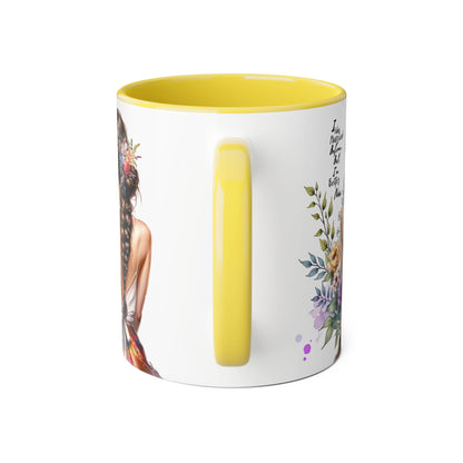 I Was Married Before But I'm Better Now Inspirational Floral Accent Mug - Perfect for Gifts, Home Decor, Coffee Lovers, Motivational Quotes, Self-Improvement