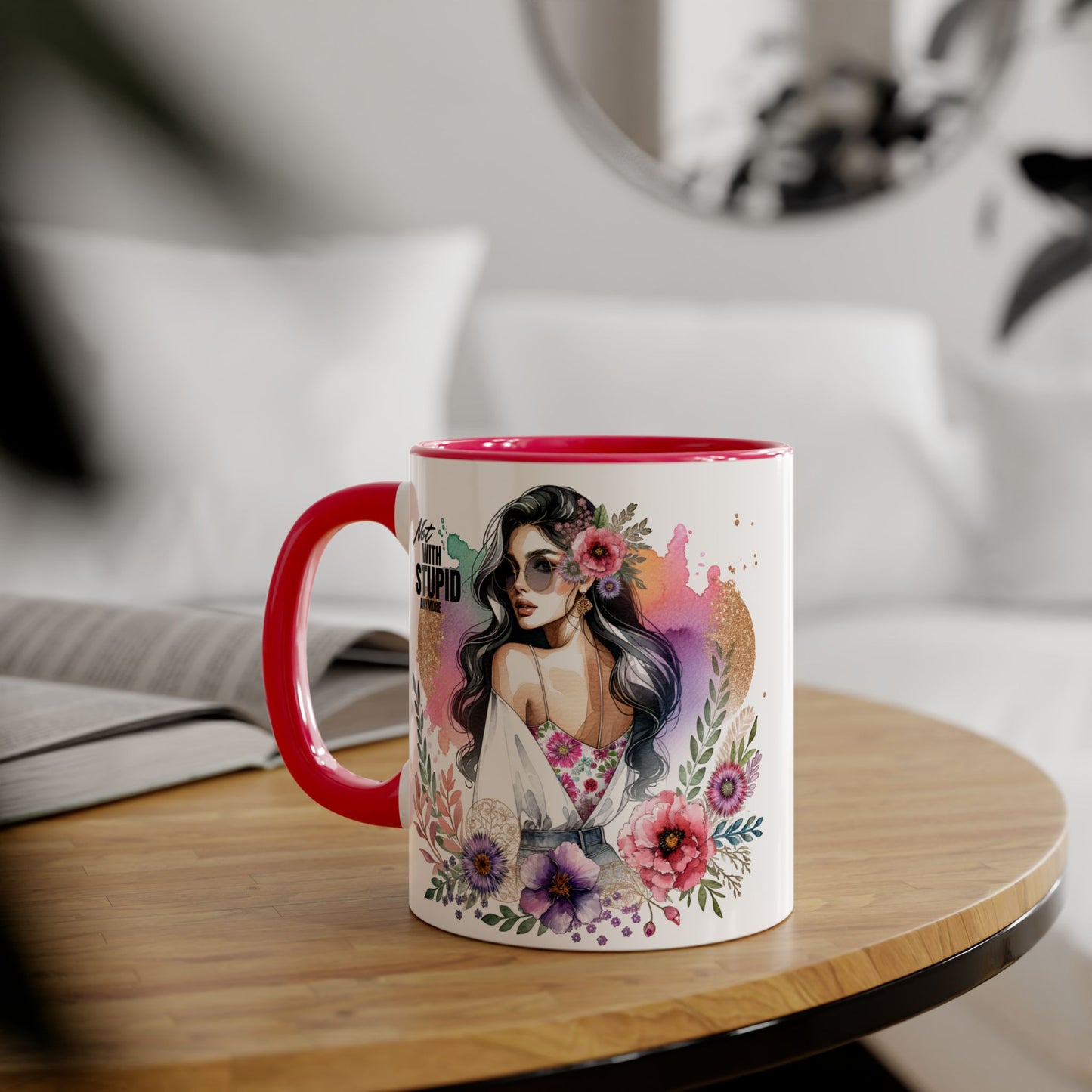 Mug - Not With Stupid Anymore Humoristic 11oz Accent Mug