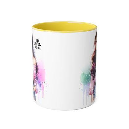 It's Not Me, It's You Humoristic Vibrant Accent Mug, Espresso Lover's Gift, Stunning Art Print Mug, Unique Coffee Cup, Colorful Tea Mug, Perfect for Birthdays, Cozy Vibes