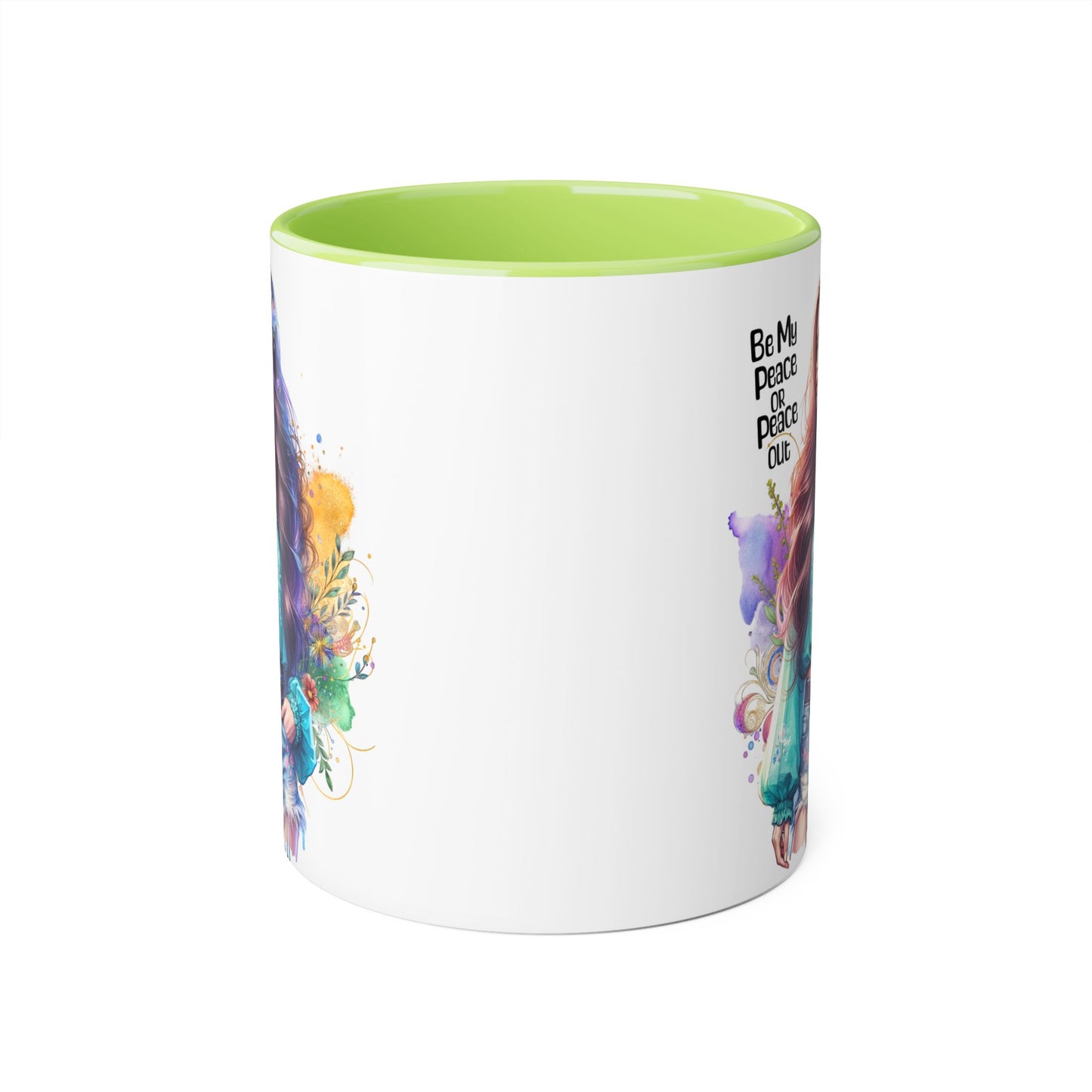 Mug - Be My Peace or Peace Out Accent Mug, 11oz