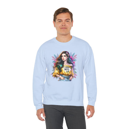 1-800-Boys-Lie Colorful Graphic Crewneck Sweatshirt - 'Boys Lie' Design, Unisex Sweatshirt, Trendy Gift, Casual Wear, Comfortable Outfit
