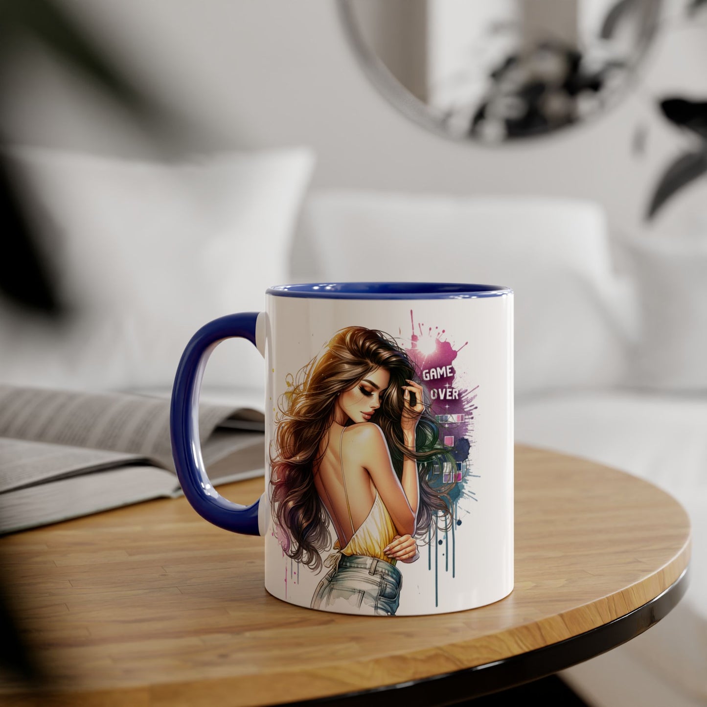 Vibrant Artist Accent Mug - Perfect for Coffee Lovers, Unique Gift Idea, Trendy Drinkware, Stylish Home Decor, Birthday or Celebration