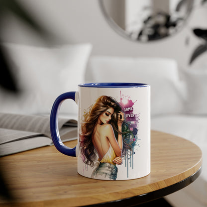 Vibrant Artist Accent Mug - Perfect for Coffee Lovers, Unique Gift Idea, Trendy Drinkware, Stylish Home Decor, Birthday or Celebration