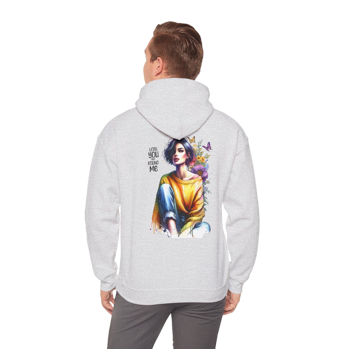Breakup Hoodie - Unisex Hooded Sweatshirt Lost You and Found Me Design