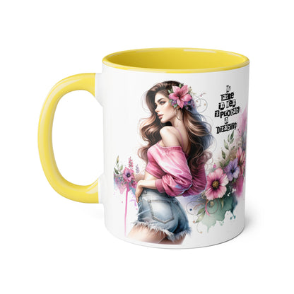 Funny Accent Mug - My Taste in Men is Probably a Disability Humor 11oz Cup