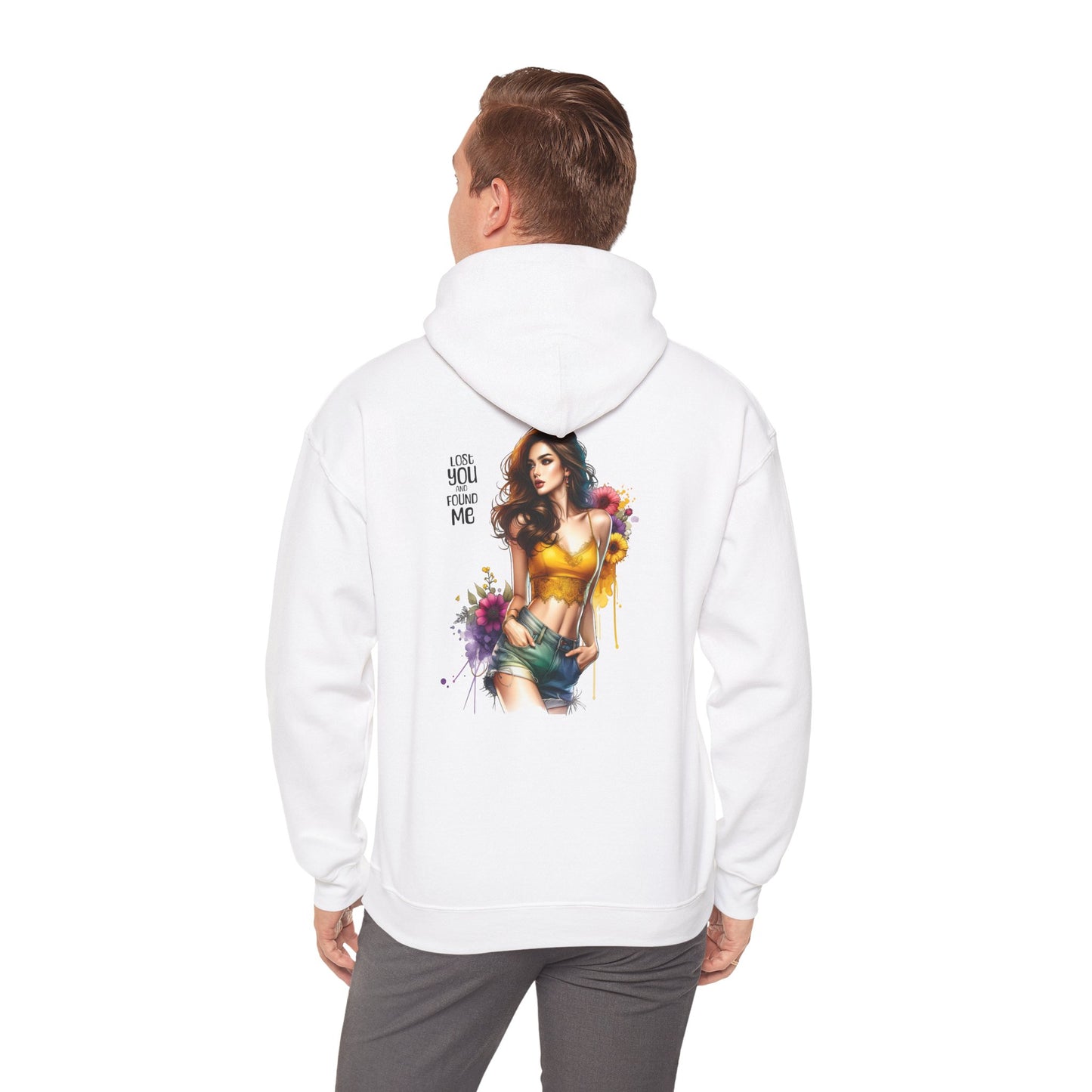 Breakup Hoodie - Unisex Hooded Sweatshirt Lost You and Found Me Design