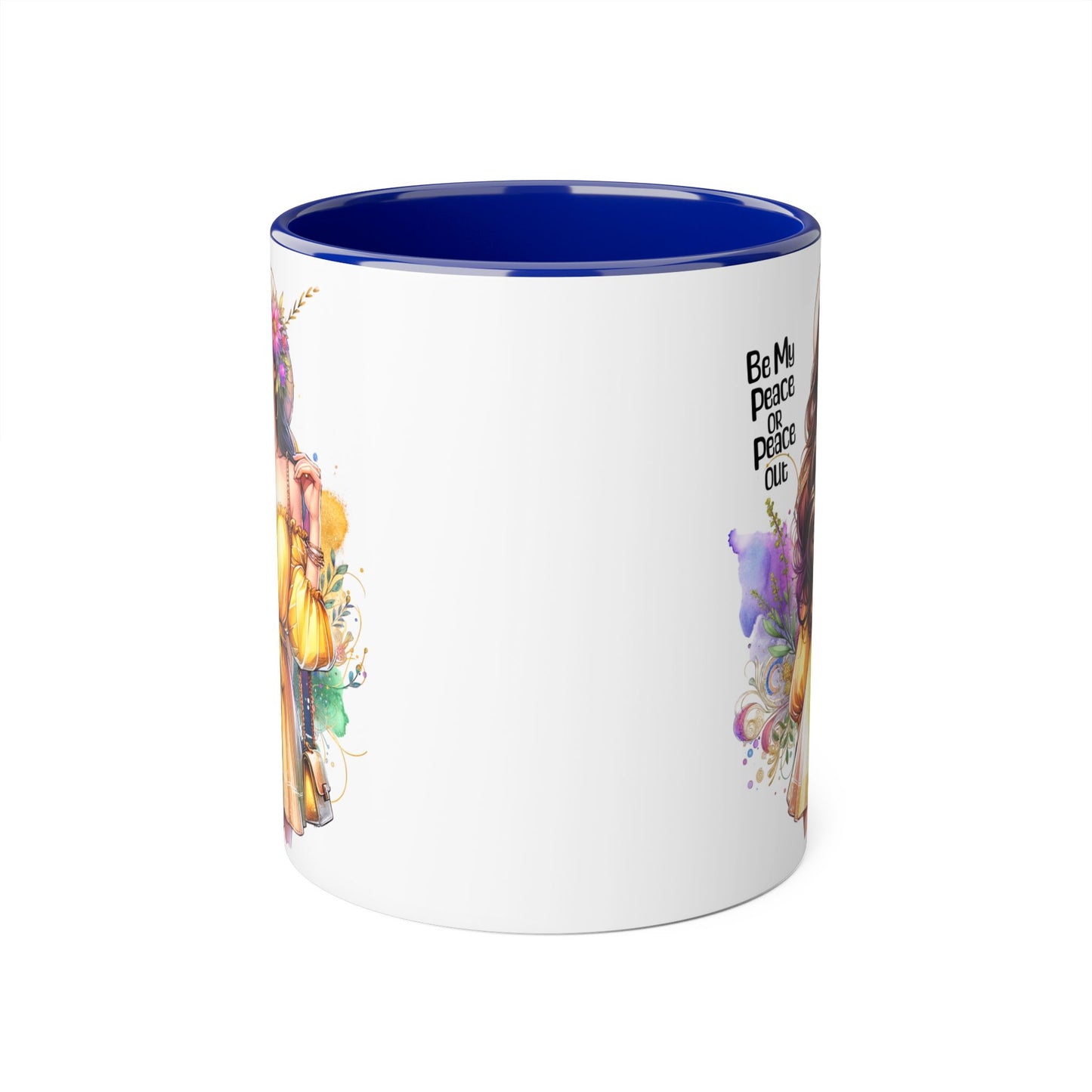 Mug - Be My Peace or Peace Out Accent Mug 11oz