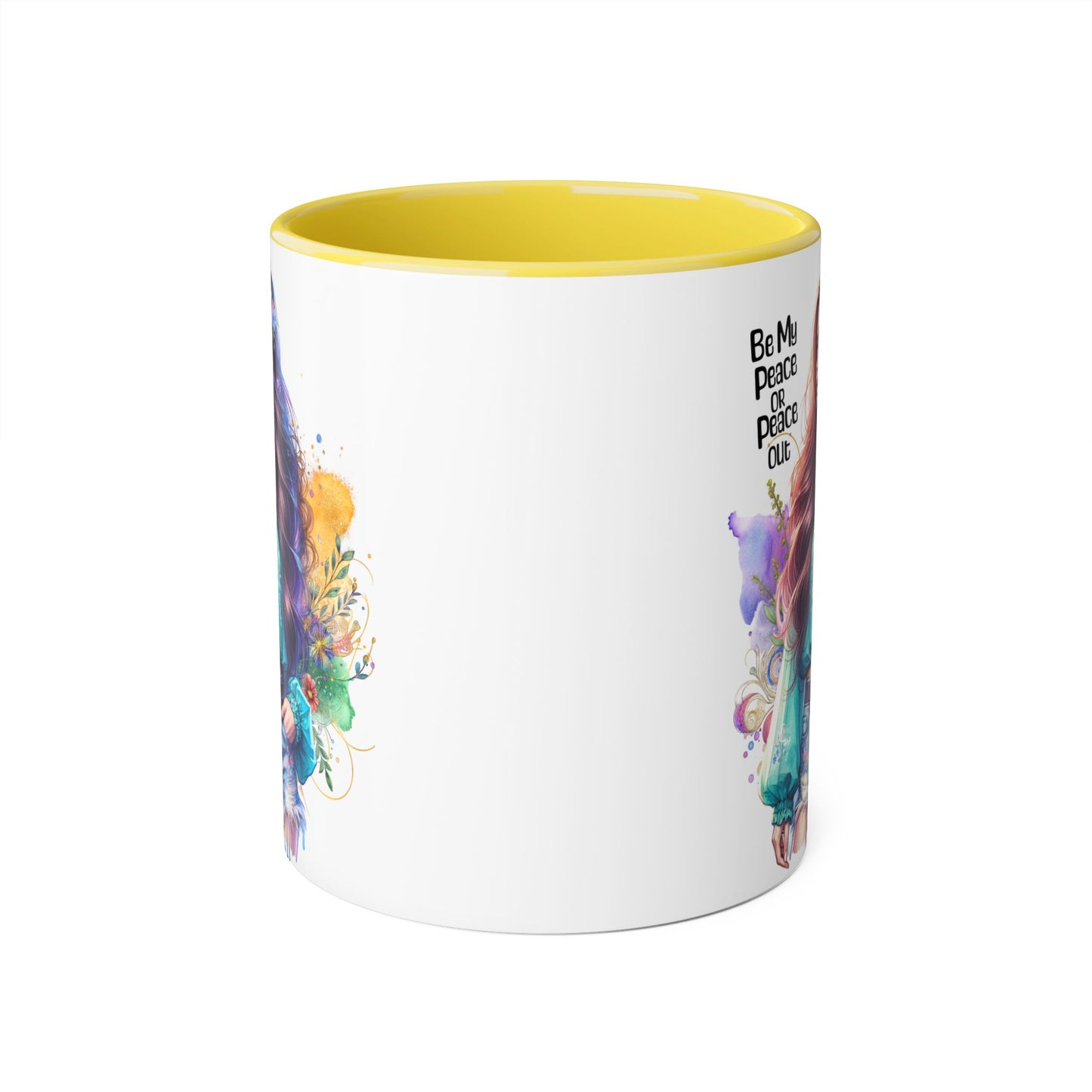 Mug - Be My Peace or Peace Out Accent Mug, 11oz