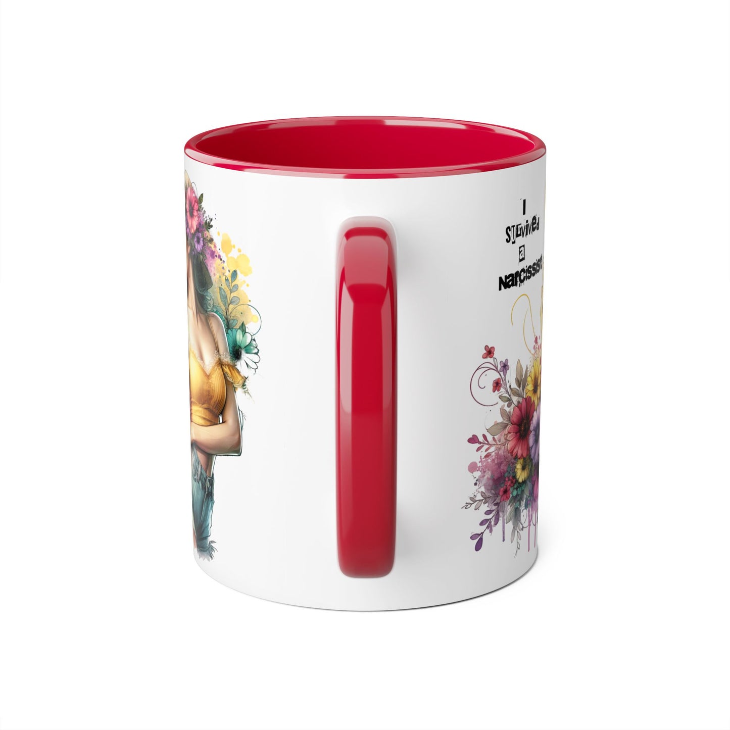 I Survived a Narcissist Floral Accent Mug, Coffee Cup Gift, Self-Care, Empowerment, Inspirational Tea Mug, Narcissist Survivor, Floral [...]