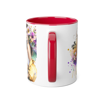 It's Not Me, It's You Humoristic Floral Accent Mug - Stylish Gift for Coffee Lovers, Art Mug, Flower Design, Motivational Quote, Unique Tea Cup