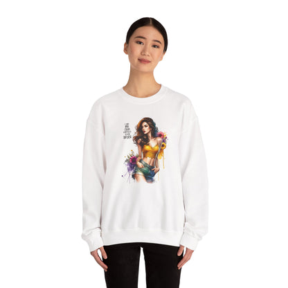 I Am My Own Happily Ever After  Stylish Inspirational Crewneck Sweatshirt, Cozy Unisex Pullover, Art Print Sweatshirt, Gift for Her, Everyday Wear, Colorful Design