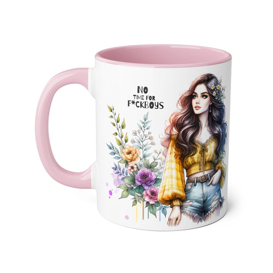Funny Accent Mug - No Time For F*boys 11oz